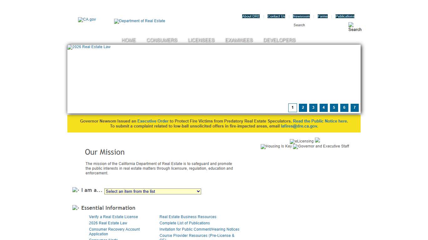 California Department of Real Estate