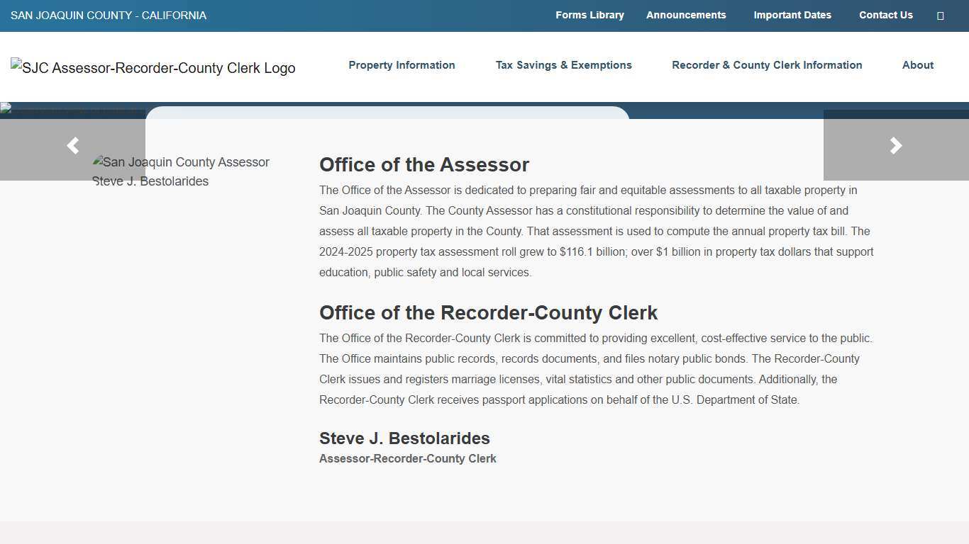 San Joaquin County Assessor Recorder sjgov.org